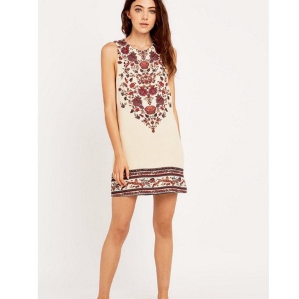Urban Outfitters Ecote Guinevere Floral Open Back Frock Dress Size Medium
